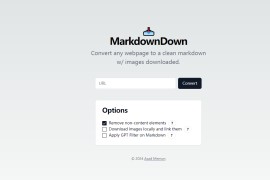 MarkdownDown-将任何网页转换为 Markdown